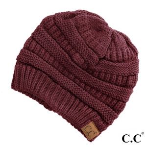 CC Winter Beanie Authentic Hat - Maroon